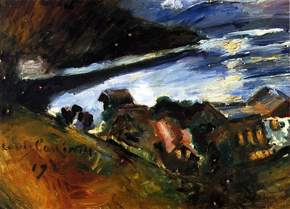 月光下的瓦尔兴湖 The Walchensee in the Moonlight (1920)，洛维斯·科林斯