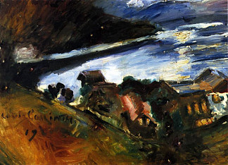 月光下的瓦尔兴湖 The Walchensee in the Moonlight (1920)，洛维斯·科林斯