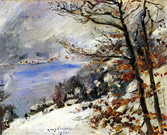 冬天的瓦尔兴湖 The Walchensee in Winter (1923)，洛维斯·科林斯