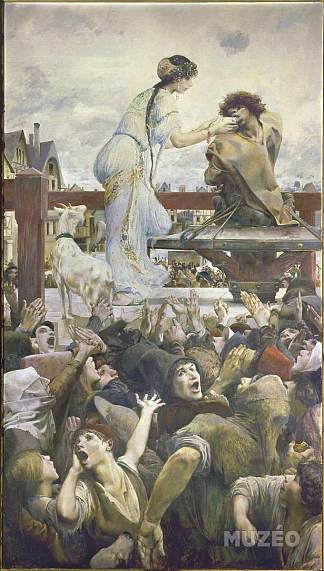 埃斯梅拉达和卡西莫多 Esmeralda and Quasimodo (1905)，吕克·奥利维尔默森