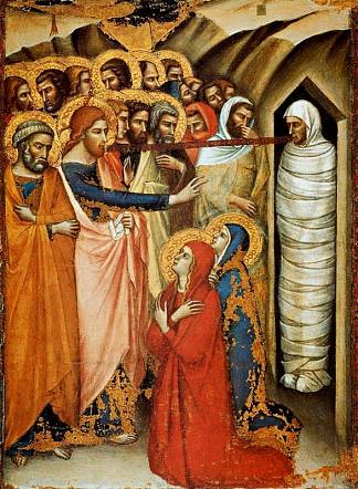 拉撒路的复活 The Raising of Lazarus (c.1362)，卢卡·迪·托梅