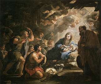 牧羊人的崇拜 Adoration of the Shepherds (1688)，卢卡·吉奥达诺