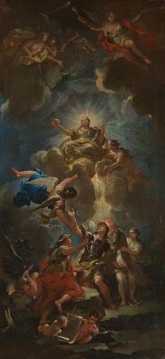 神圣智慧的寓言 Allegory of Divine Wisdom (1685)，卢卡·吉奥达诺