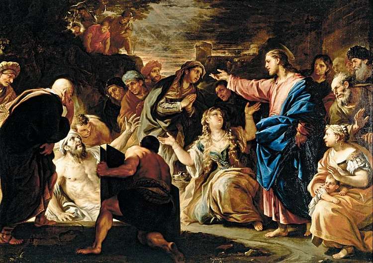 拉撒路的复活 Raising of Lazarus (1675)，卢卡·吉奥达诺