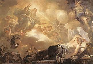 所罗门之梦 The Dream of Solomon (1693)，卢卡·吉奥达诺