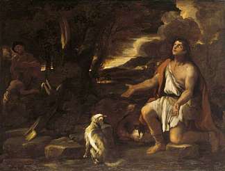 浪子的寓言。忏悔的养猪人 The Parable of the Prodigal Son. The Penitent Swineherd (1685)，卢卡·吉奥达诺