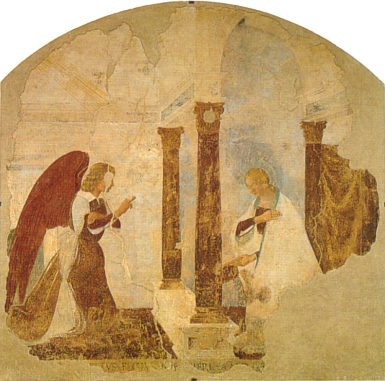 报喜 Annunciation (c.1470 - c.1479)，路加·西诺雷利