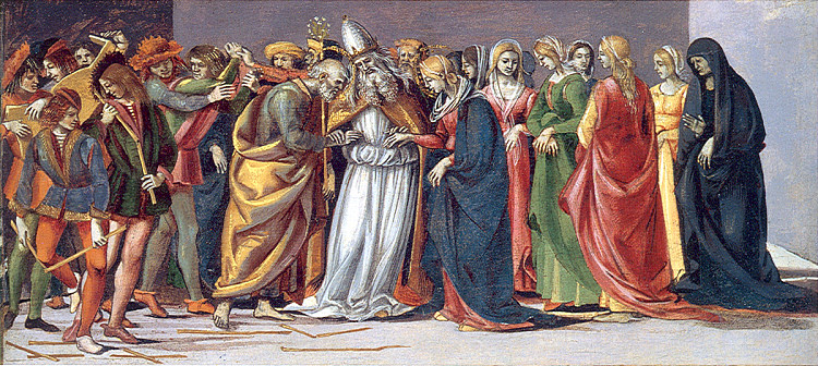 圣母的婚姻 Marriage of the Virgin (1490 - 1491)，路加·西诺雷利