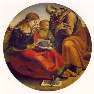 神圣家族 The Holy Family (c.1490)，路加·西诺雷利