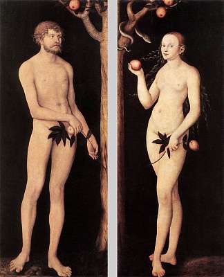 亚当和夏娃 Adam and Eve (1531; Germany                     )，大·卢卡斯·克拉纳赫