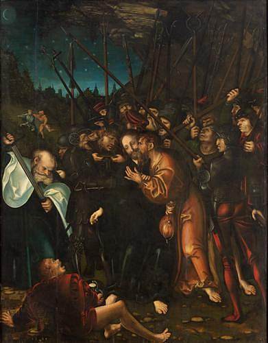 基督被捕 Arrest of Christ (1538; Germany  )，大·卢卡斯·克拉纳赫