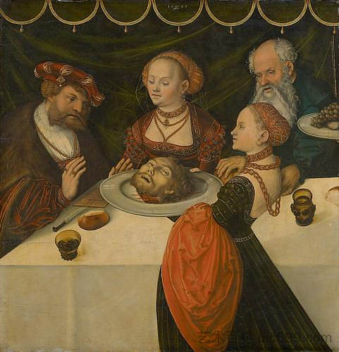 希律节 Feast of Herod (1539; Germany ),大·卢卡斯·克拉纳赫