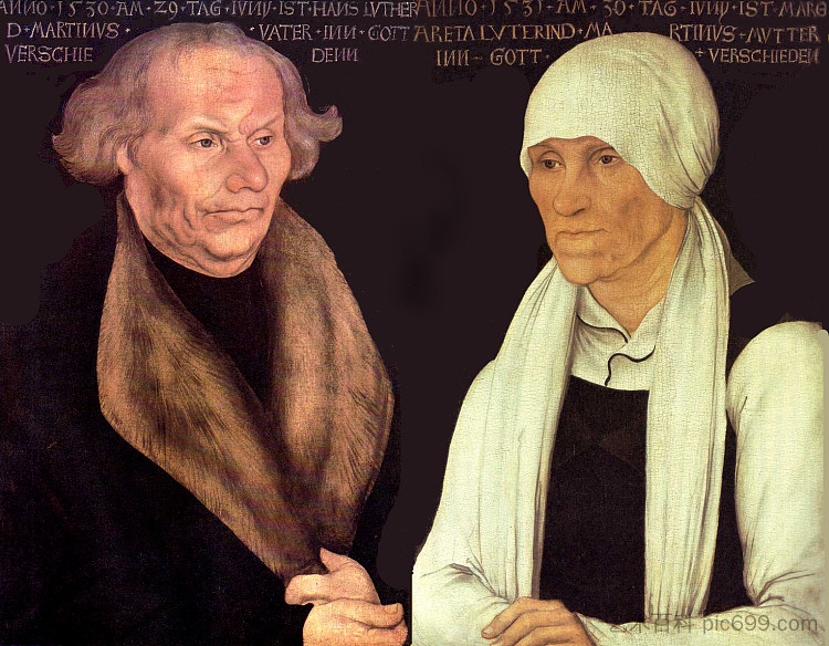 汉斯和马格雷特路德 Hans and Magrethe Luther (1527; Germany ),大·卢卡斯·克拉纳赫