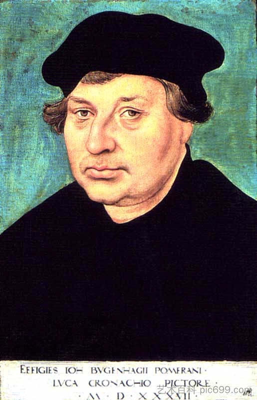 约翰内斯·布根哈根 Johannes Bugenhagen (1537; Germany  )，大·卢卡斯·克拉纳赫