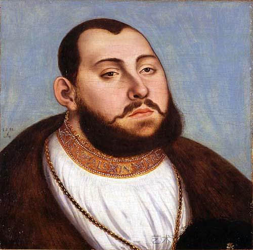 约翰·弗雷德里克宽宏大量，萨克森选帝侯 John Frederick the Magnanimous, Elector of Saxony (1535; Germany  )，大·卢卡斯·克拉纳赫