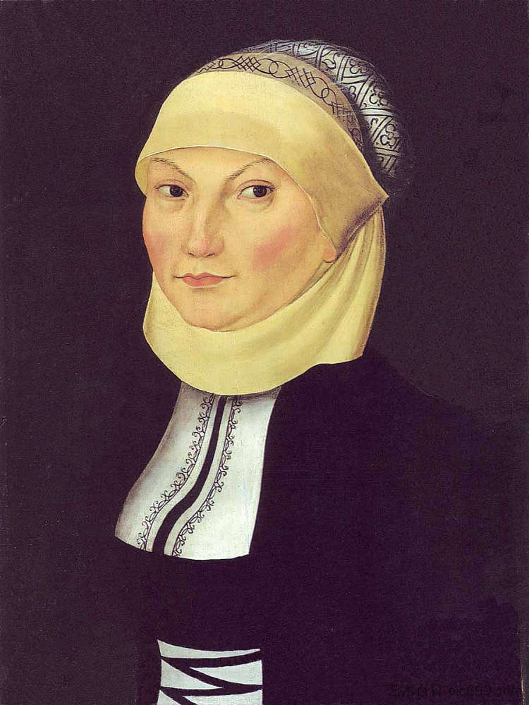 卡塔琳娜·路德 Katharina Luther (1528; Germany  )，大·卢卡斯·克拉纳赫