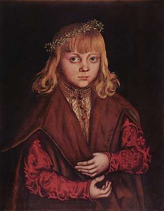 撒克逊王子的肖像 Portrait of a Saxon Prince (c.1520; Germany                     )，大·卢卡斯·克拉纳赫