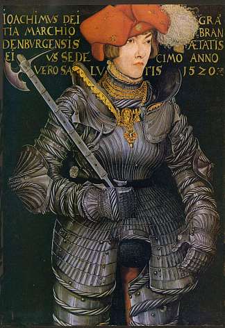 约阿希姆二世的肖像 Portrait of Joachim II (1520; Germany                     )，大·卢卡斯·克拉纳赫