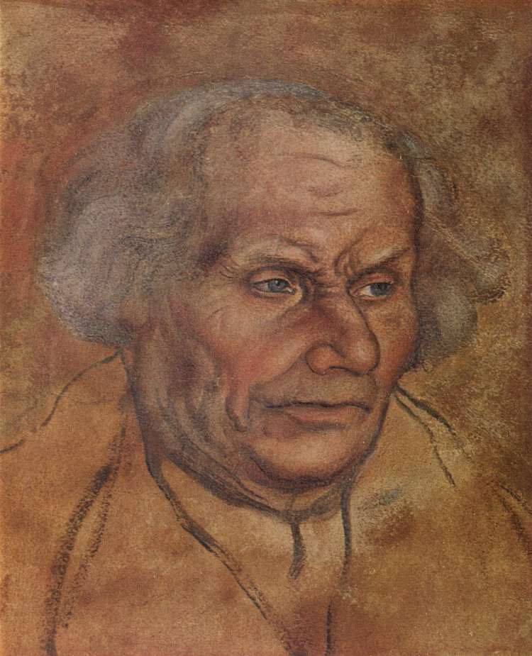 路德父亲的肖像 Portrait of Luther's Father (1527; Germany  )，大·卢卡斯·克拉纳赫