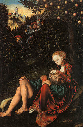 参孙和黛利拉 Samson and Delilah (c.1529; Germany                     )，大·卢卡斯·克拉纳赫