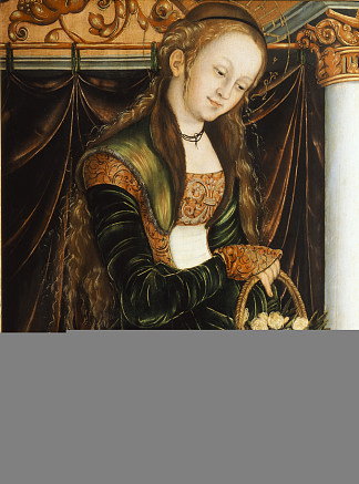 圣多萝西娅 St. Dorothea (c.1530; Germany                     )，大·卢卡斯·克拉纳赫