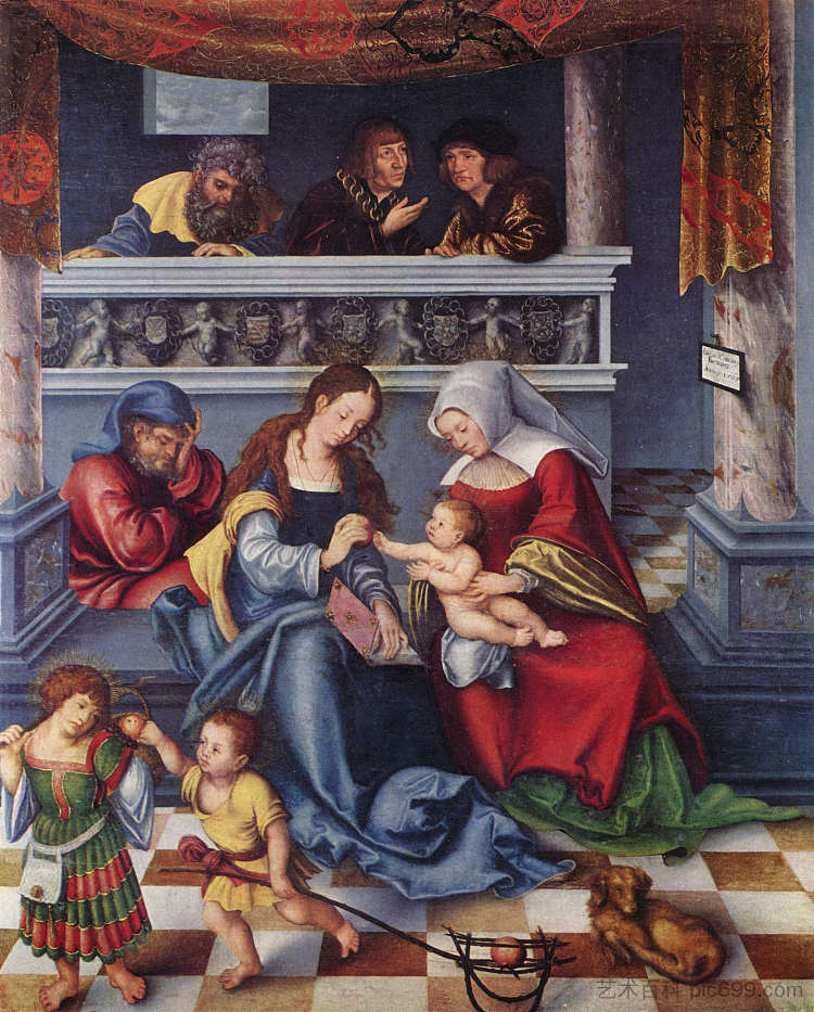 神圣家族 The Holy Family (1509; Germany  )，大·卢卡斯·克拉纳赫