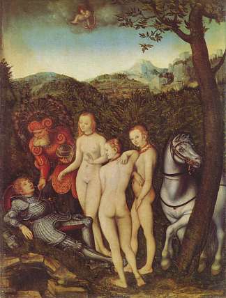 巴黎的审判 The Judgment of Paris (1527; Germany                     )，大·卢卡斯·克拉纳赫