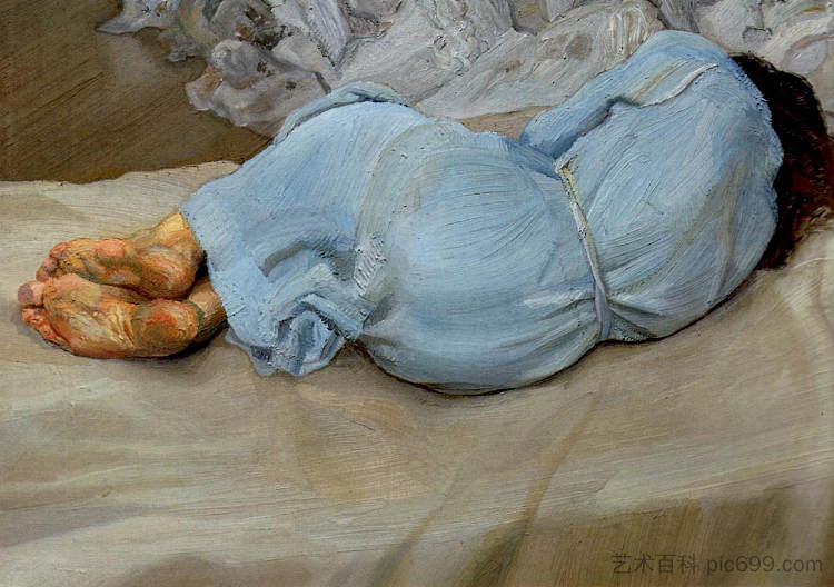 安娜贝尔睡觉 Annabel Sleeping (1987 - 1988)，卢西安·弗洛伊德