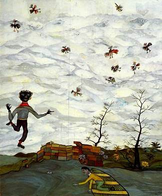 鸟类景观 Landscape with Birds (1940)，卢西安·弗洛伊德