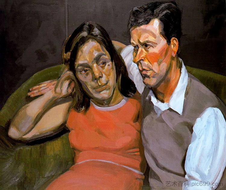 迈克尔·安德鲁斯和琼 Michael Andrews and June (1965 - 1966)，卢西安·弗洛伊德