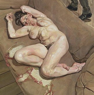 裸体肖像与反射 Naked Portrait with Reflection (1980)，卢西安·弗洛伊德