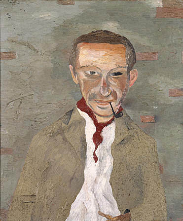 塞德里克·莫里斯爵士 Sir Cedric Morris (1940)，卢西安·弗洛伊德