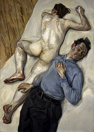 两个男人 Two Men (1987 – 1988)，卢西安·弗洛伊德