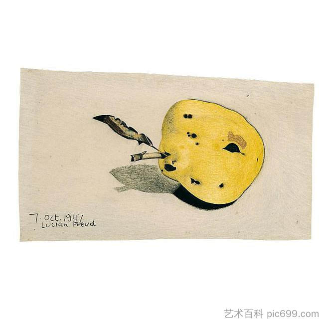 无题 （十五） Untitled (Quince) (1947)，卢西安·弗洛伊德