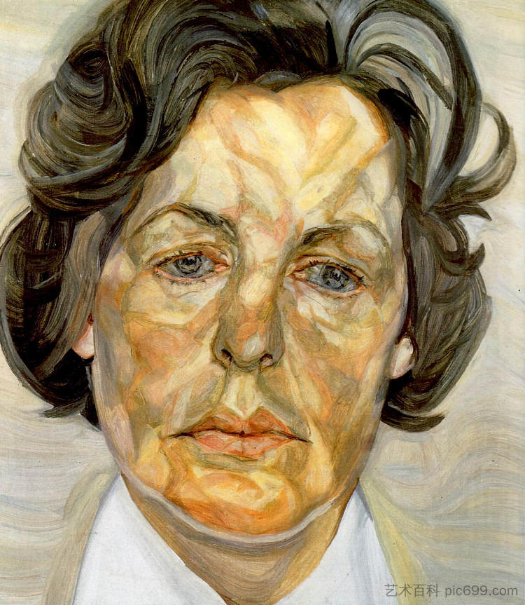 穿白衬衫的女人 Woman in a White Shirt (1956 - 1957),卢西安·弗洛伊德