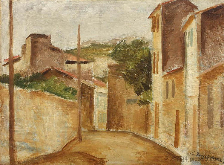 法国南部的风景 Landscape in South of France,卢西恩·格里戈雷斯库