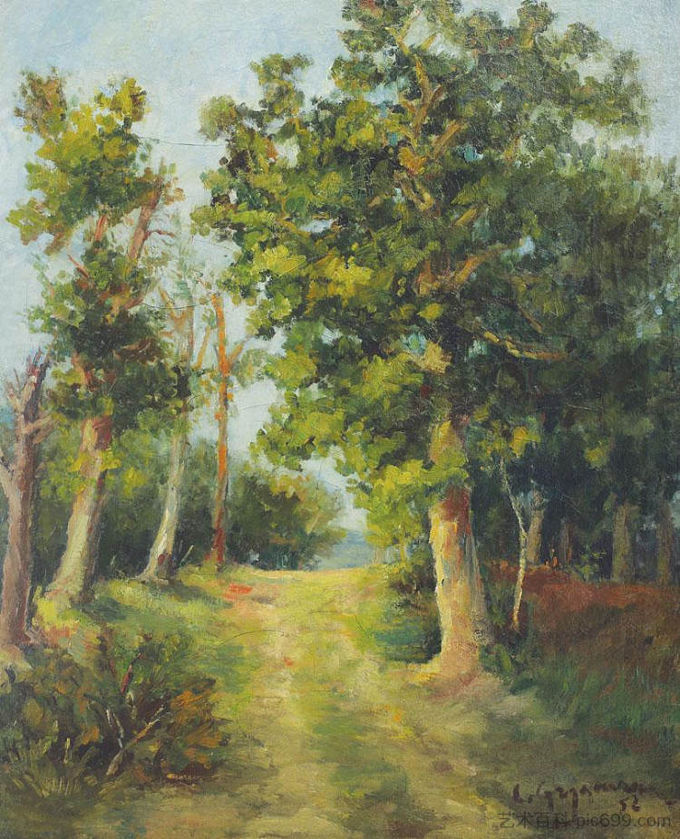 莫戈索亚森林小径 Mogoșoaia Forest Path (1952),卢西恩·格里戈雷斯库