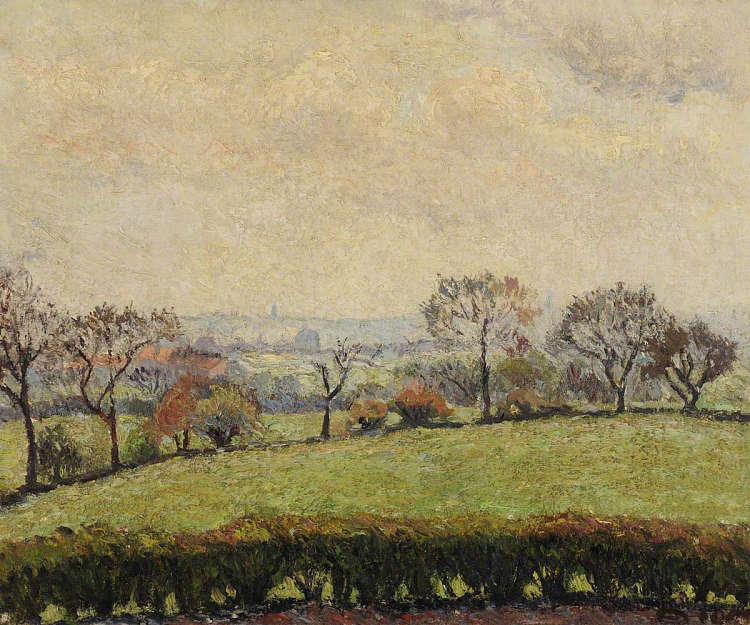 阿克顿， 早上， 灰色天气 Acton, Matin, Temps Gris (1906)，吕西安·毕沙罗