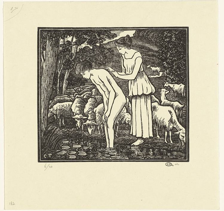 达芙尼斯和克洛伊 Daphnis et Chloé (1899)，吕西安·毕沙罗