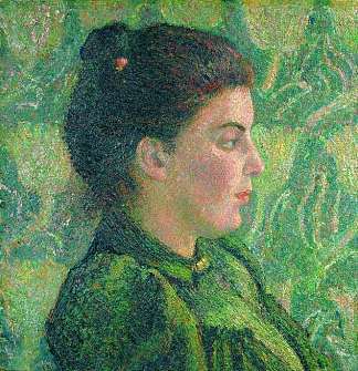 埃丝特·本苏桑，艺术家的妻子 Esther Bensusan, the Artist’s Wife (1893)，吕西安·毕沙罗