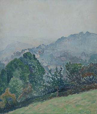 穿过迷雾的王者誓言 Kingswear Through the Mist (1922)，吕西安·毕沙罗