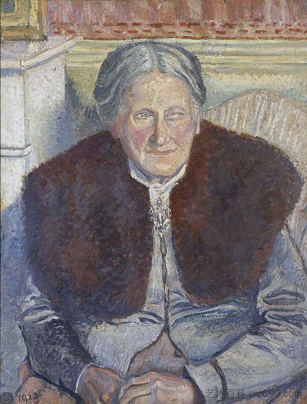 卡米尔·毕沙罗夫人 Mme Camille Pissarro (1923)，吕西安·毕沙罗