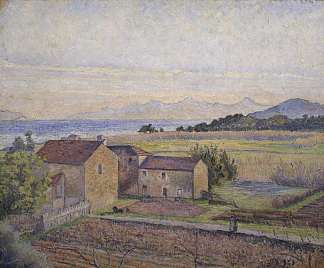 博尔梅斯湾 Rade De Bormes (1923)，吕西安·毕沙罗