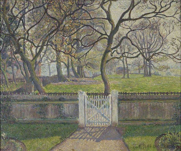 花园大门，埃平 The Garden Gate, Epping (1894)，吕西安·毕沙罗