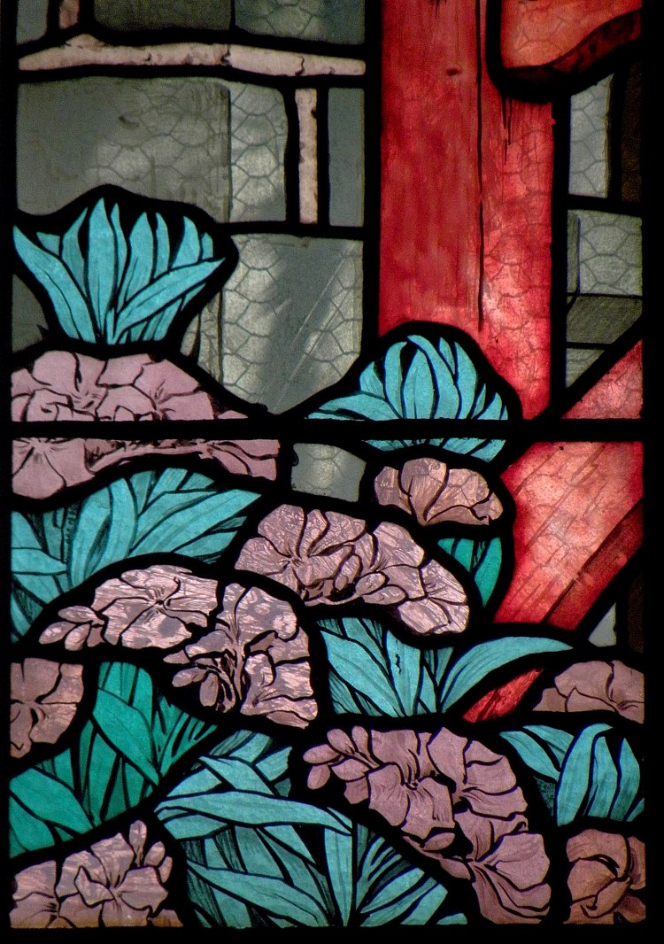 耶稣和撒玛利亚妇人。圣叙尔皮斯德富热尔教堂（局部） Jesus and the Samaritan woman. Eglise Saint-Sulpice de Fougères (detail) (1919)，卢多维克·阿洛姆