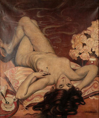 圣母 Frauenakt (c.1920)，卢多维克·阿洛姆