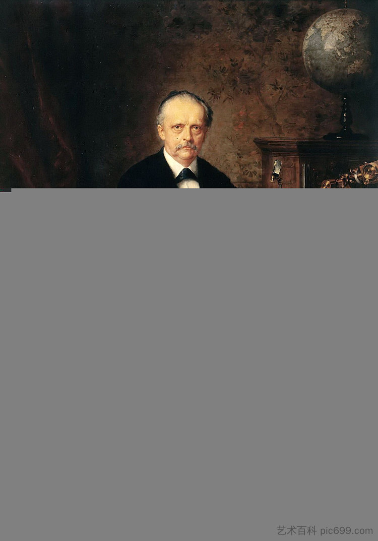 物理学家赫尔曼·冯·亥姆霍兹 The physicist Hermann Von Helmholtz，路德维希·克瑙斯