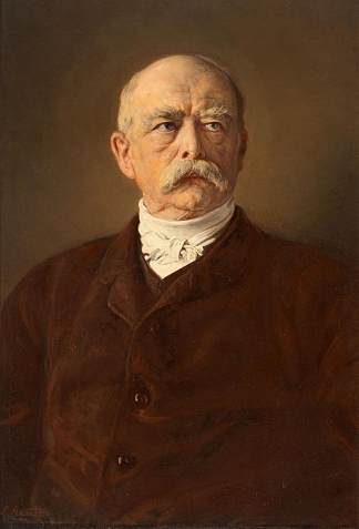 总理奥托·冯·俾斯麦的肖像 Portrait of the Chancellor Otto Von Bismarck，路德维希·克瑙斯