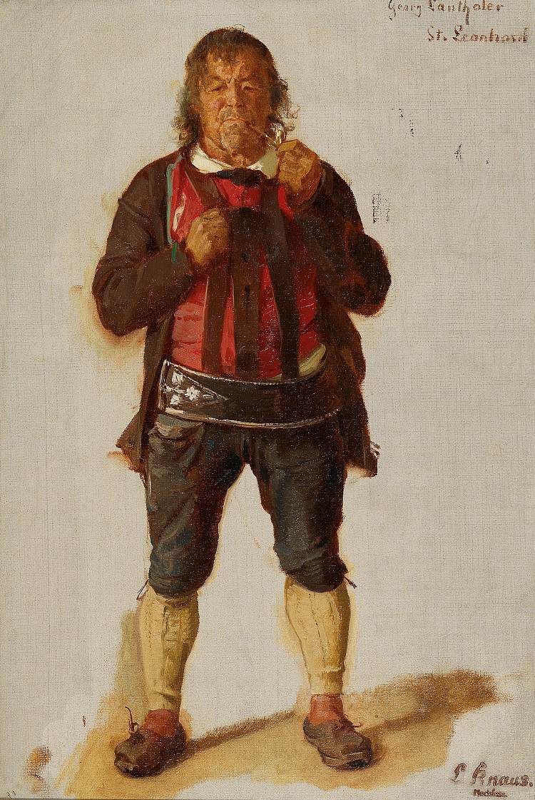 乔治·兰塔勒的肖像，圣莱昂哈德 Portrait of Georg Lanthaler, St. Leonhard，路德维希·克瑙斯