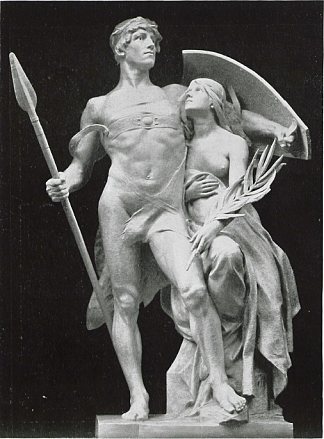 用武器捍卫和平 Peace, defended by Arms (c.1904)，路德维希·曼泽尔